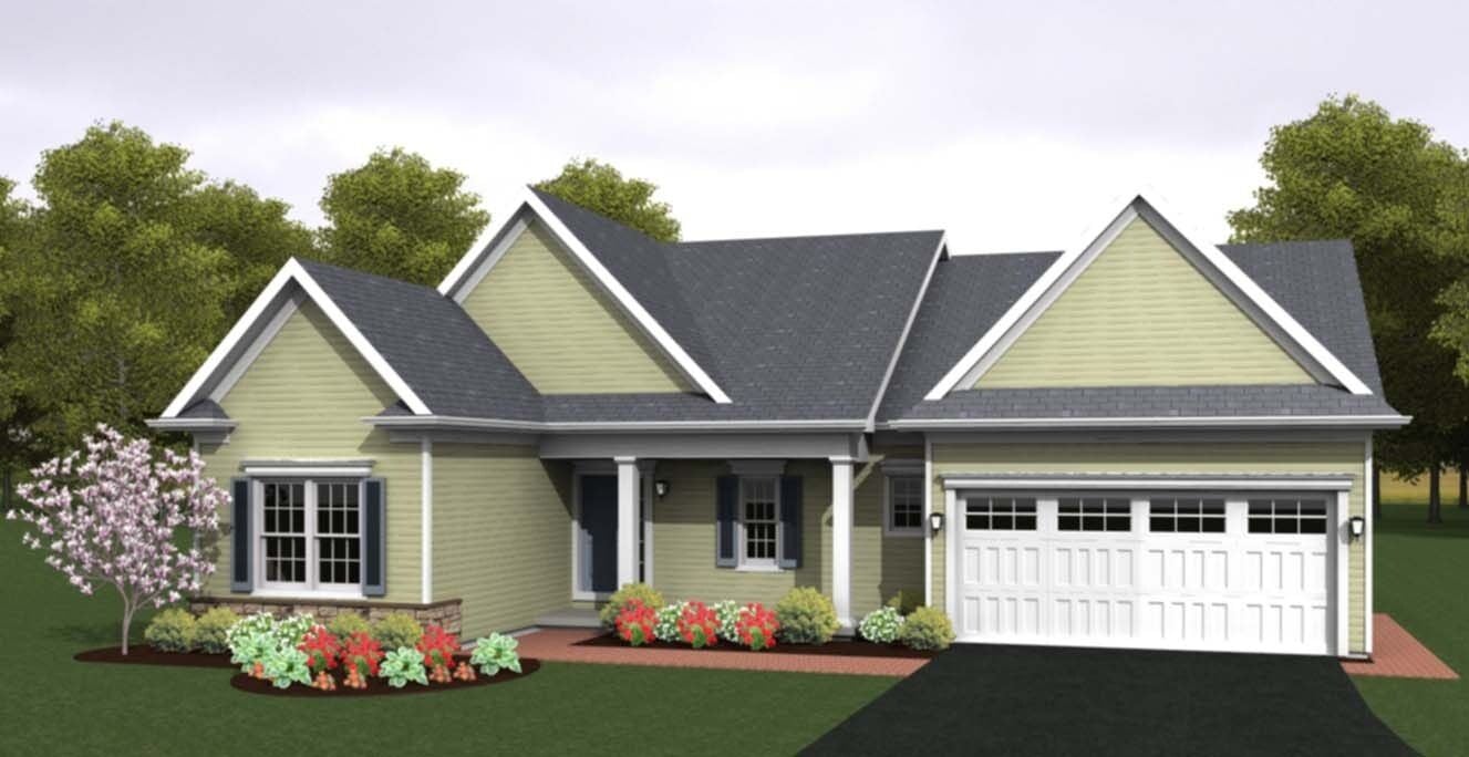 Elevation of the Somersworth plan by Gerber Homes